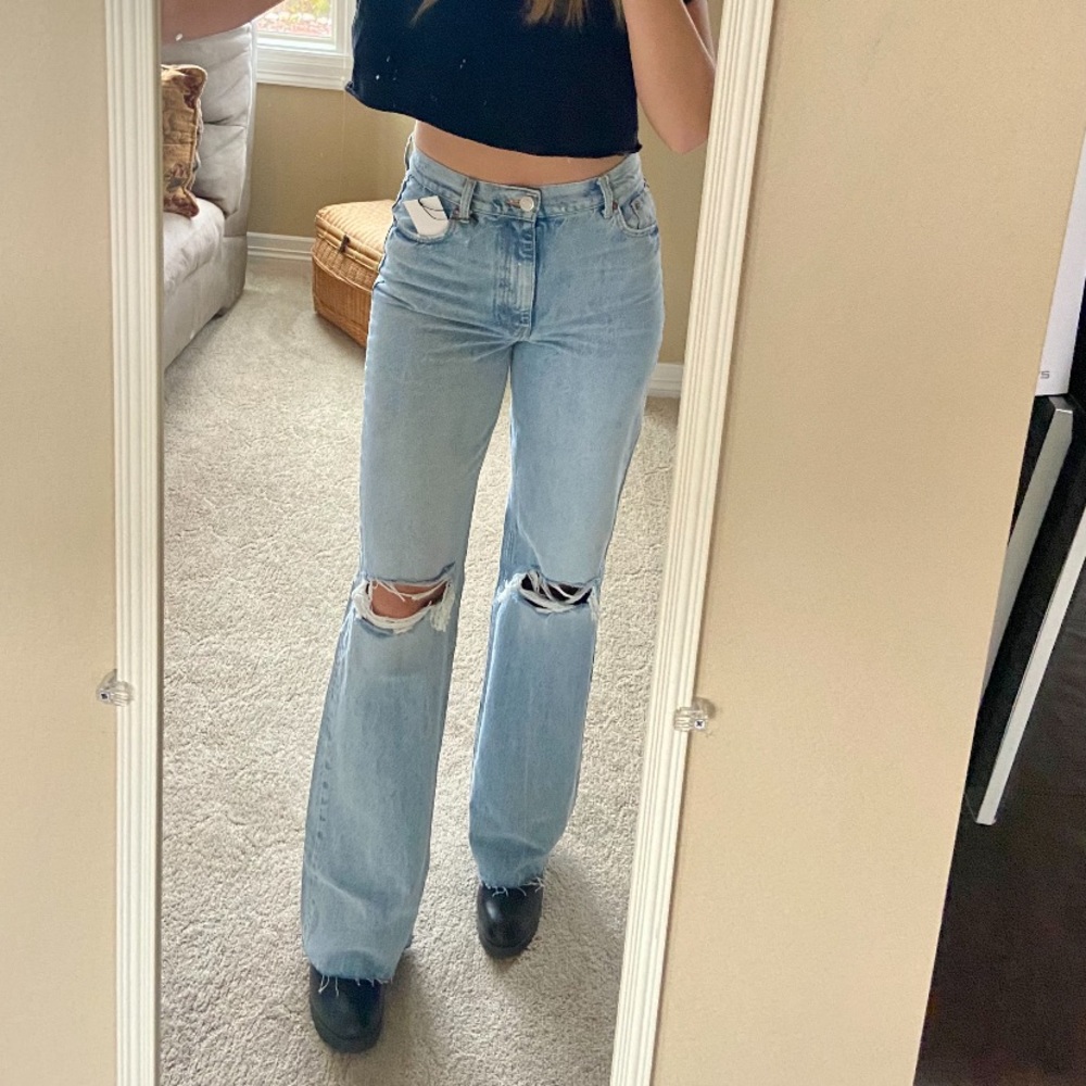 Tik tok Zara wide leg high rise jeans